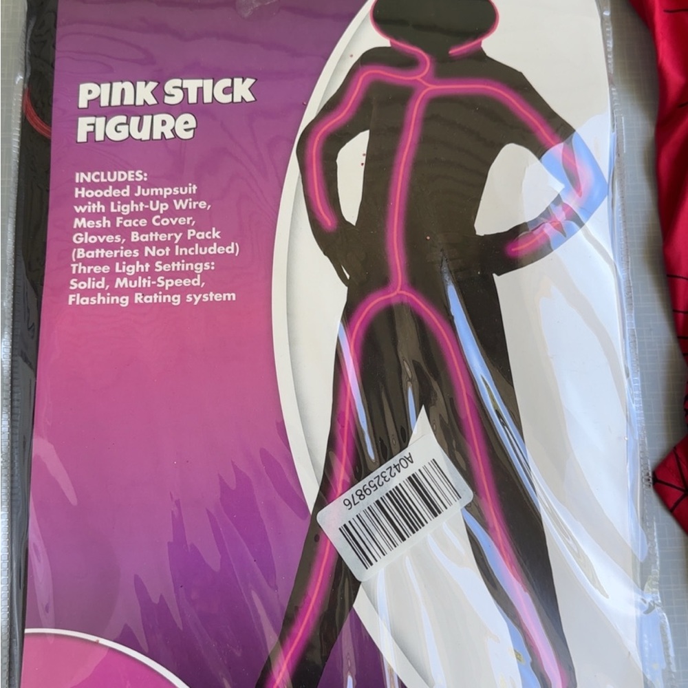 Spirit Pink Stick Figure Kids Costume